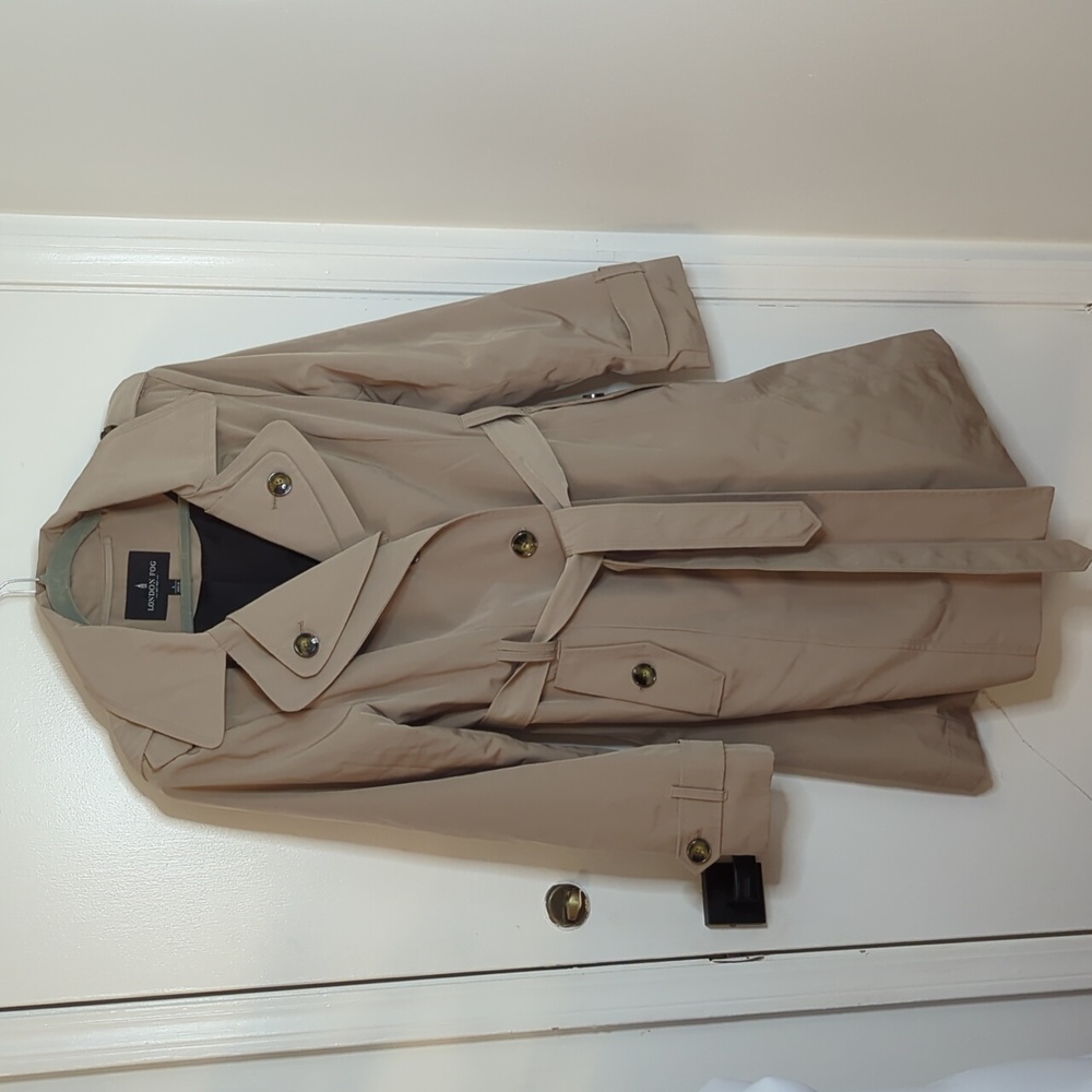London Fog Beige Trench Coat L